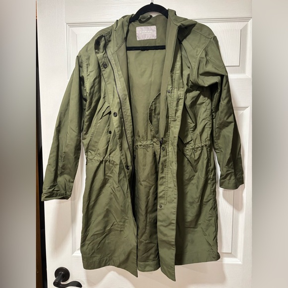 Everlane Olive Hooded Utility Jacket - Picture 5 of 8